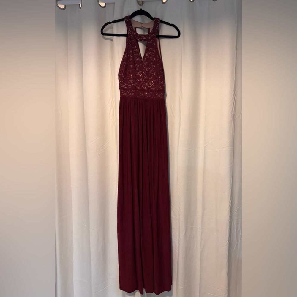 Nightway maroon dress